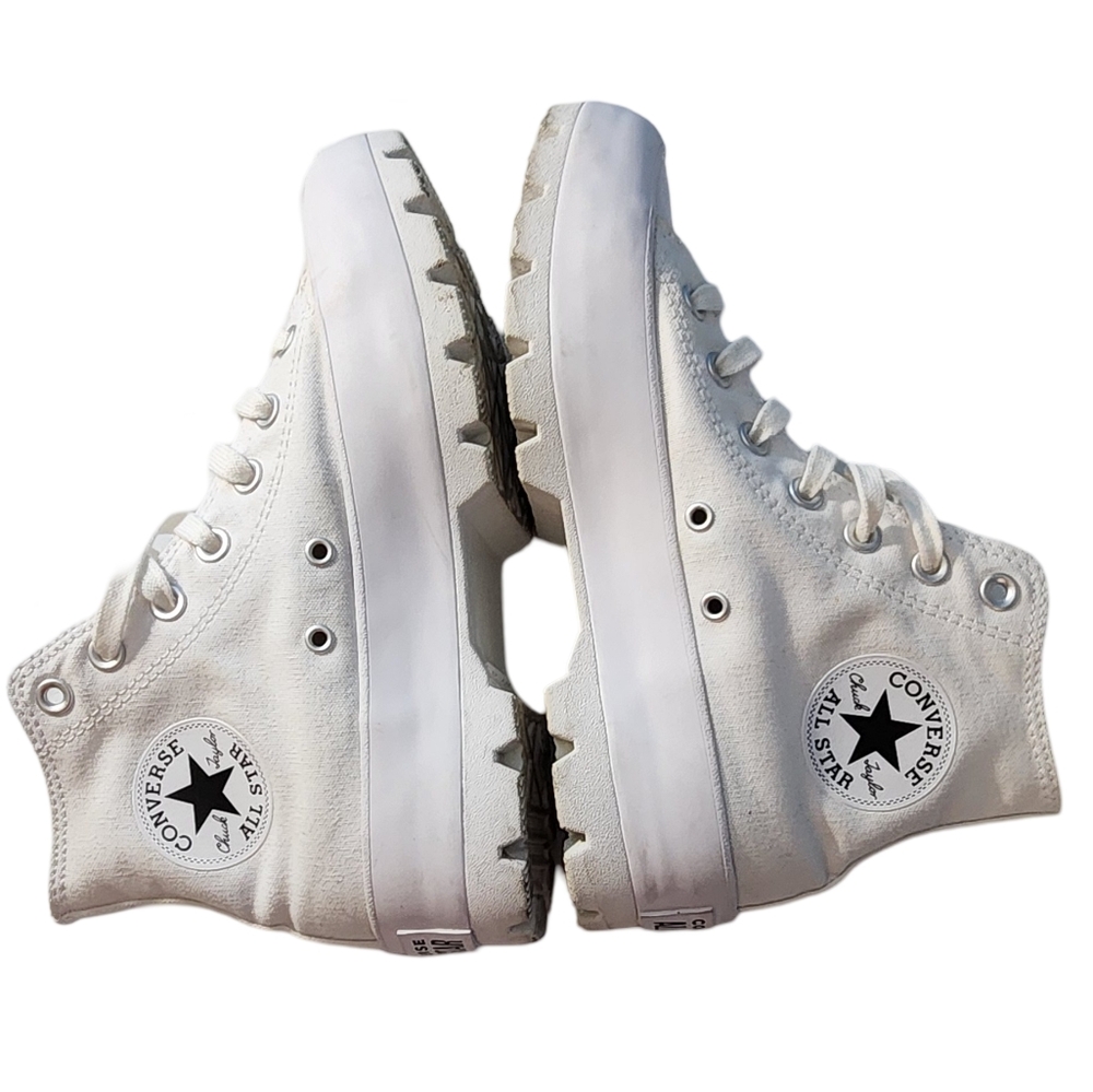 HP! Converse white platform shoes - Picture 8 of 9